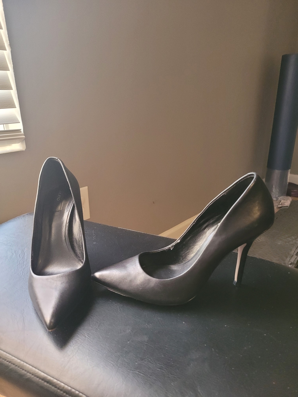 Aldo Black Pointed-Toe Stiletto Pumps